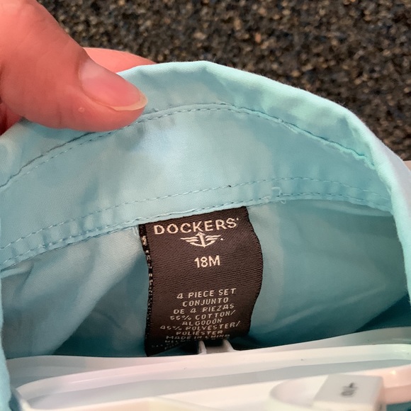 Dockers Beige Suit with vest and blue shirt - 18 month - Picture 5 of 6